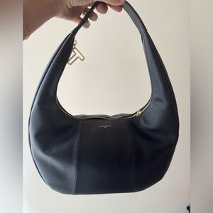 Black Leather Hobo Bag